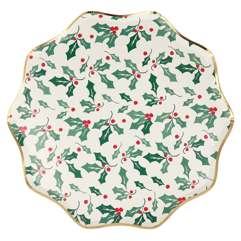 HOLLY PATTERN PLATES