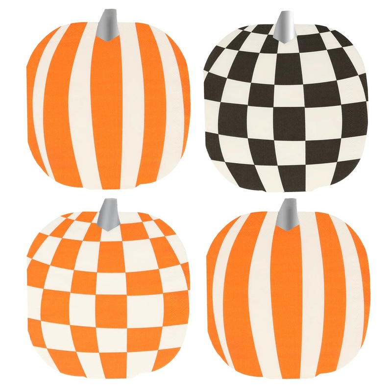 MOD PATTERN PUMPKIN NAPKINS