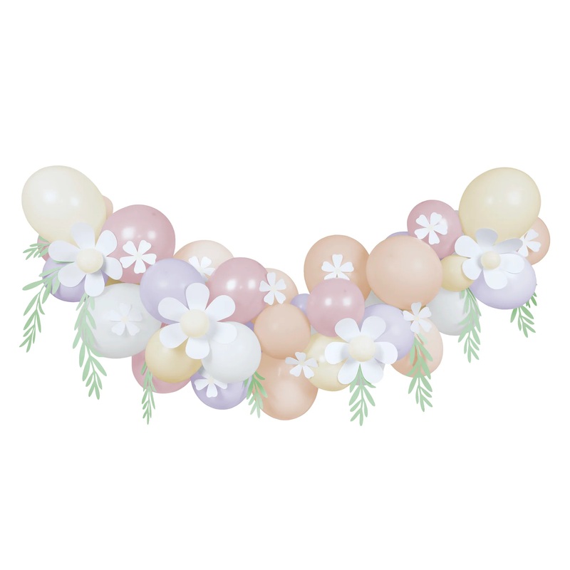 PASTEL DAISY BALLOON GARLAND
