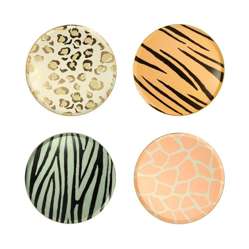 SAFARI ANIMAL PRINT PLATES – MEDIUM
