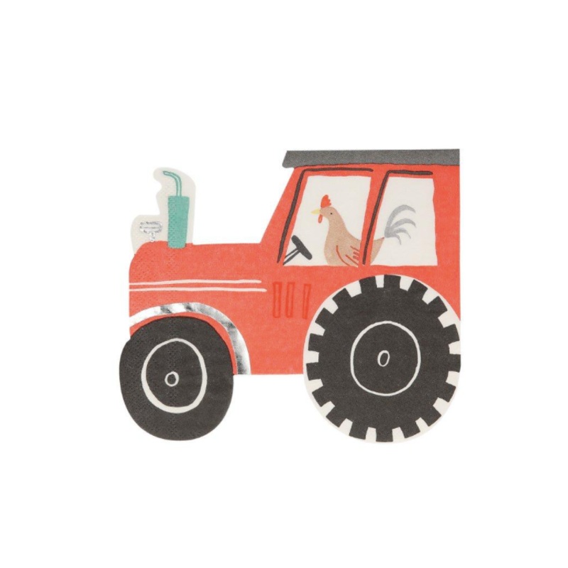 TRACTOR DIE-CUT NAPKINS