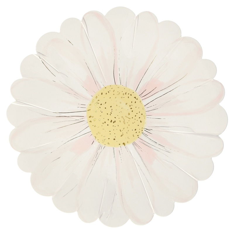 WILD DAISY FLOWER SHAPED PLATES