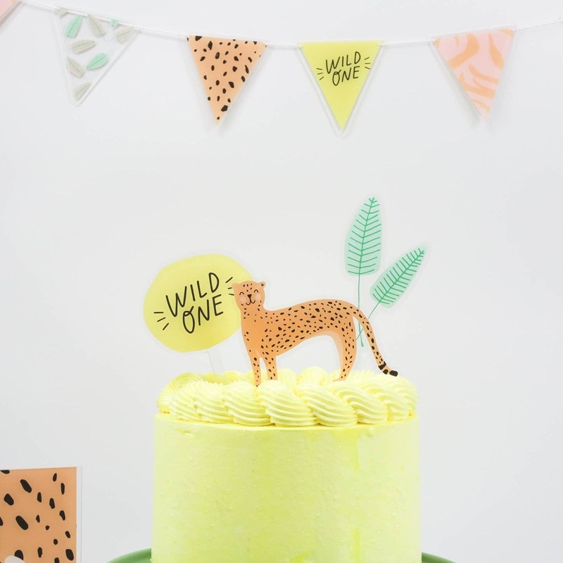 WILD ONE ACRYLIC CAKE TOPPER SET