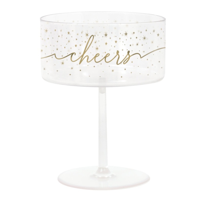 CHEERS PLASTIC COUPE SET