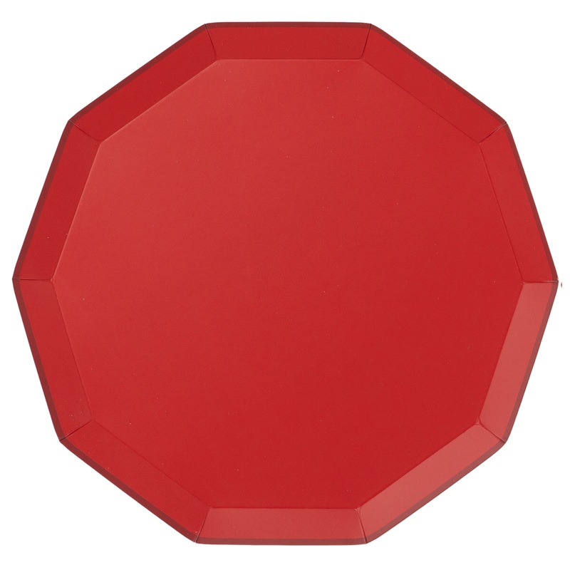 CHERRY RED SIGNATURE LARGE PLATES