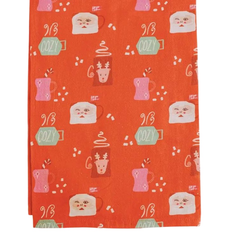 COZY MUGS CHRISTMAS FLOUR SACK TOWEL