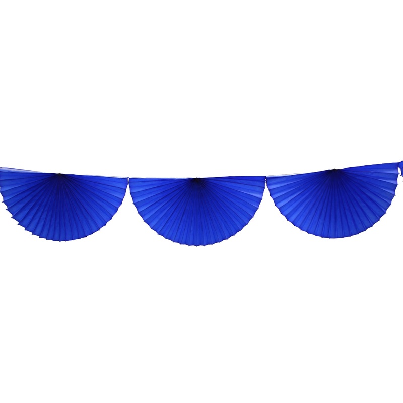 DARK BLUE BUNTING FAN GARLAND