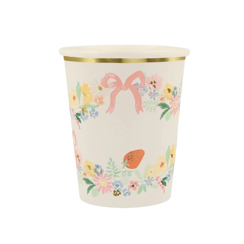 ELEGANT FLORAL CUPS