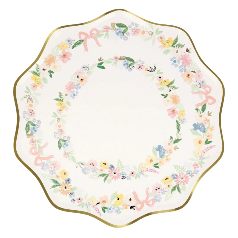 ELEGANT FLORAL PLATES