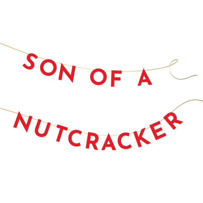 ELF SON OF A NUTCRACKER BANNER