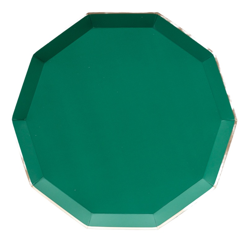 EMERALD GREEN SIGNATURE LARGE PLATES