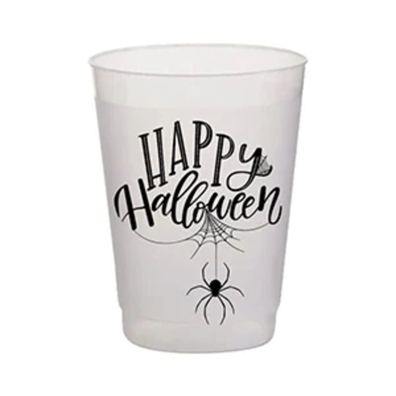 HAPPY HALLOWEEN SPIDER FROST FLEX CUPS