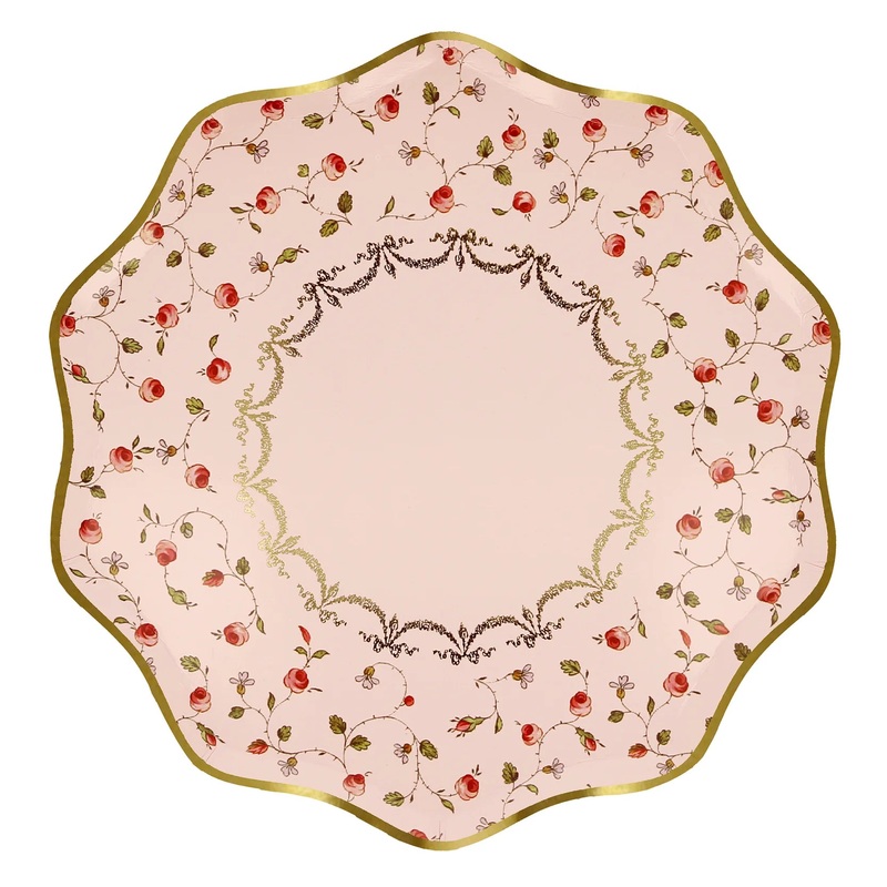 MERI MERI X LADUREE PARIS ROSE BUD PLATES