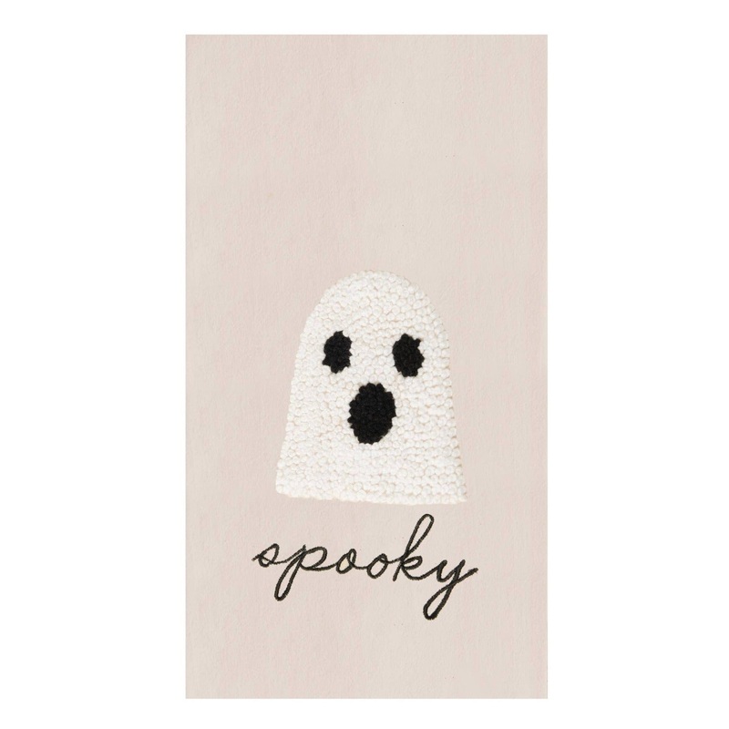 SPOOKY GHOST HALLOWEEN HAND TOWEL