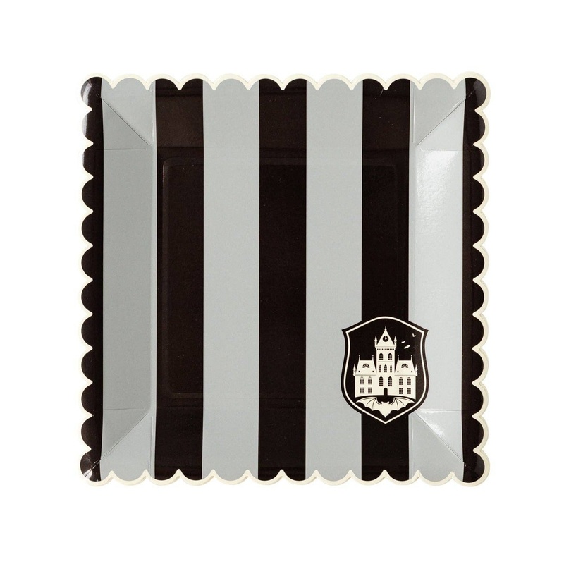 WEDNESDAY BLACK STRIPE PLATES