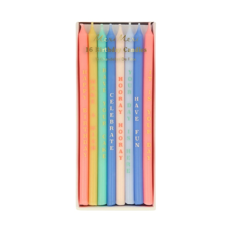 BIRTHDAY PHRASES CANDLES