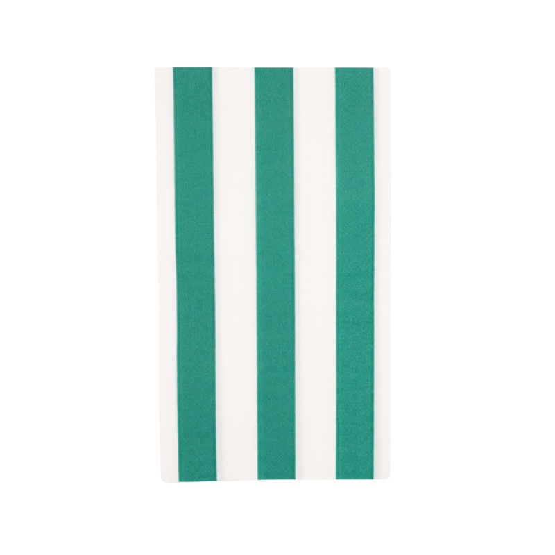 EMERALD GREEN SIGNATURE CABANA STRIPE GUEST TOWELS