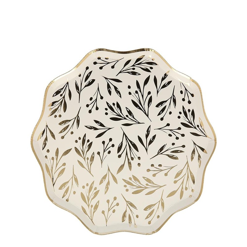 GOLD LEAF SIDE PLATES