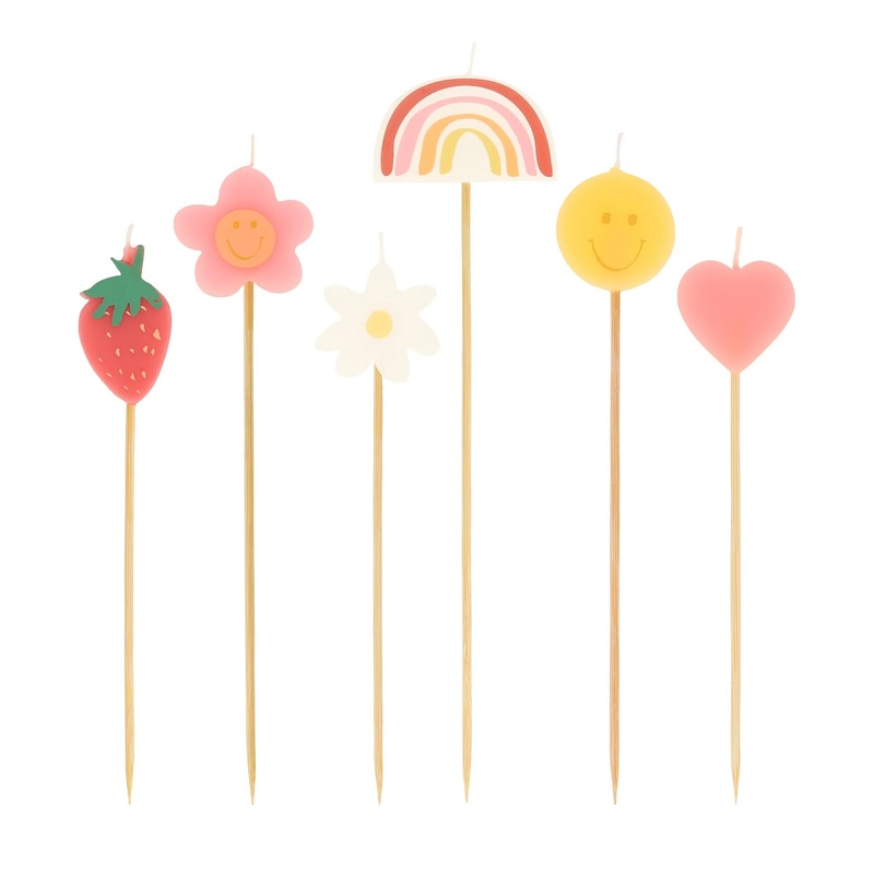 HAPPY FACE ICON BIRTHDAY CANDLES