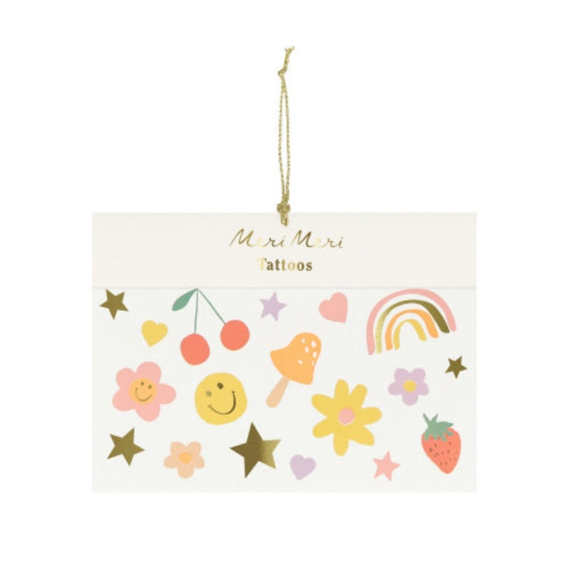 HAPPY FACE TEMPORARY TATTOOS