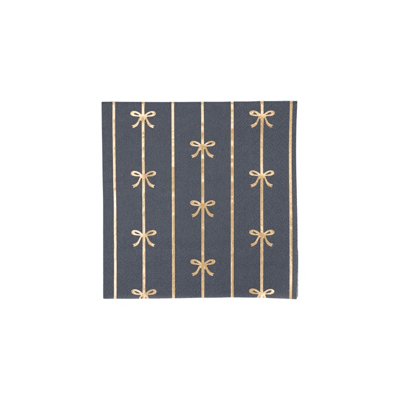 MIDNIGHT BLUE SIGNATURE BOW SMALL NAPKINS