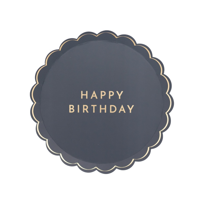 MIDNIGHT BLUE SIGNATURE HAPPY BIRTHDAY SMALL PLATES