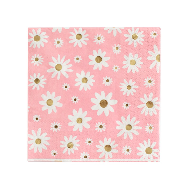 PEACE & LOVE DAISY LARGE NAPKINS
