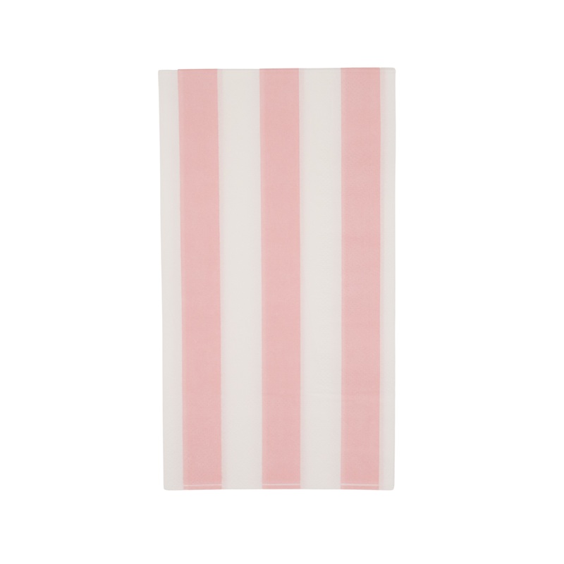 PETAL PINK SIGNATURE CABANA STRIPE GUEST TOWELS
