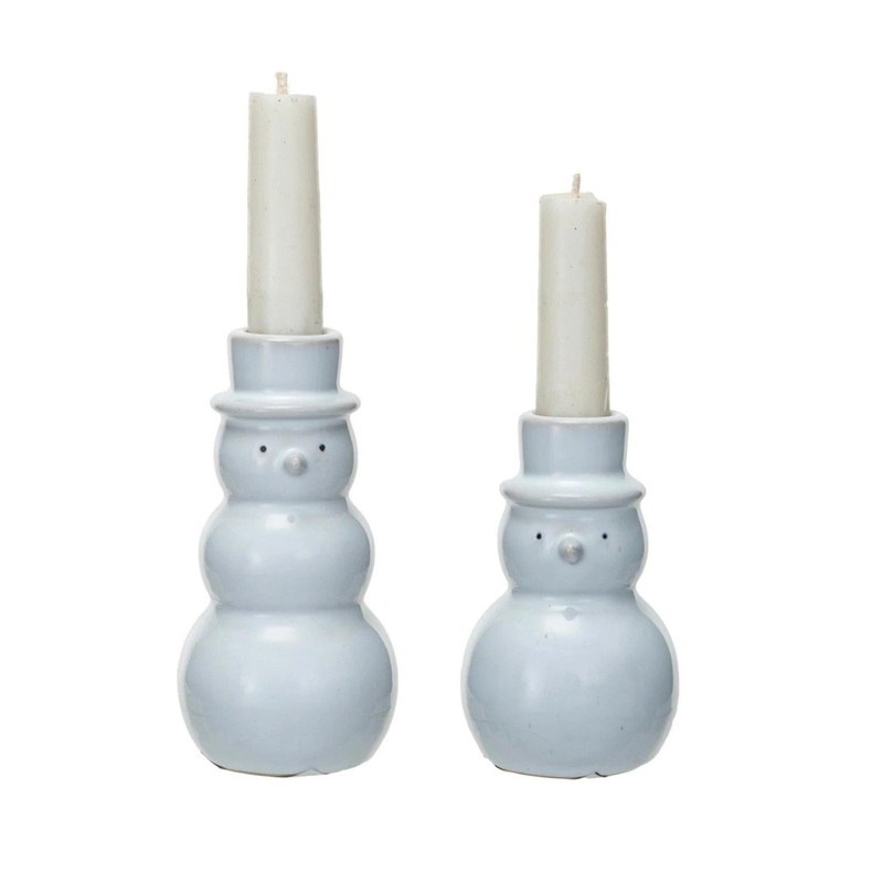 SNOWMAN CANDLE HOLDER