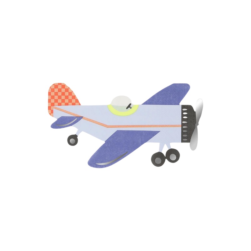 VINTAGE AIRPLANE SHAPED NAPKINS