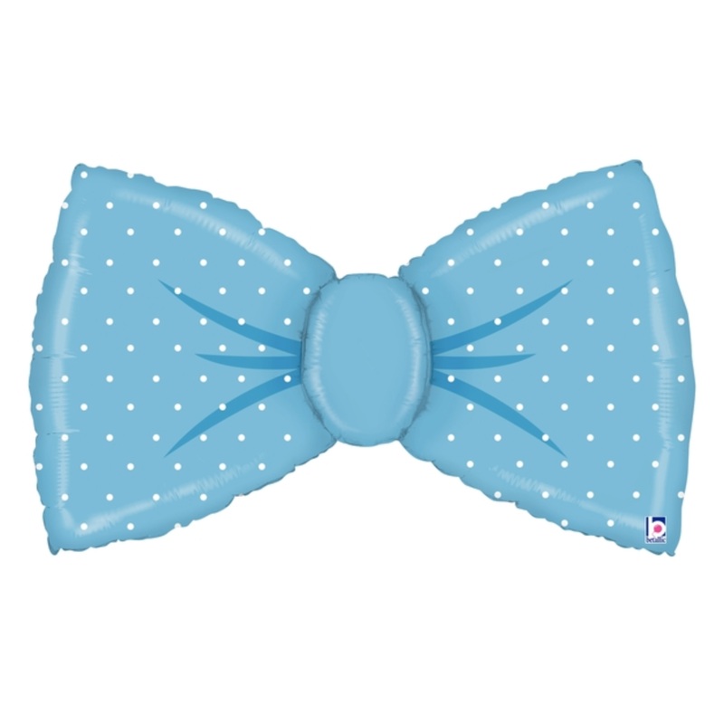 BLUE BOW BALLOON