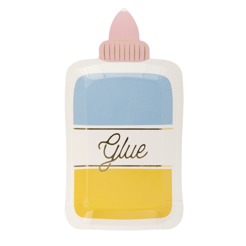 GLUE BOTTLE SHAPED PLATES