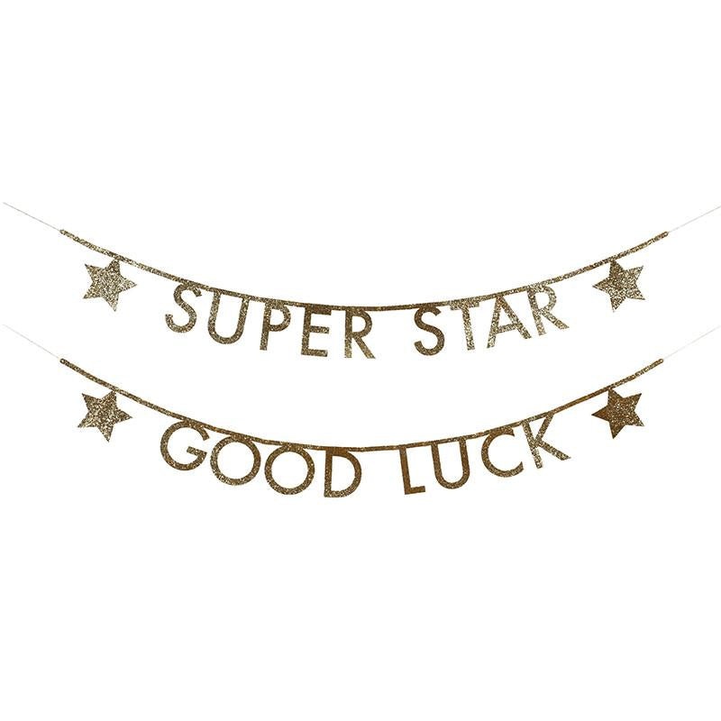 MAKE YOUR OWN GOLD LETTER GARLAND KIT