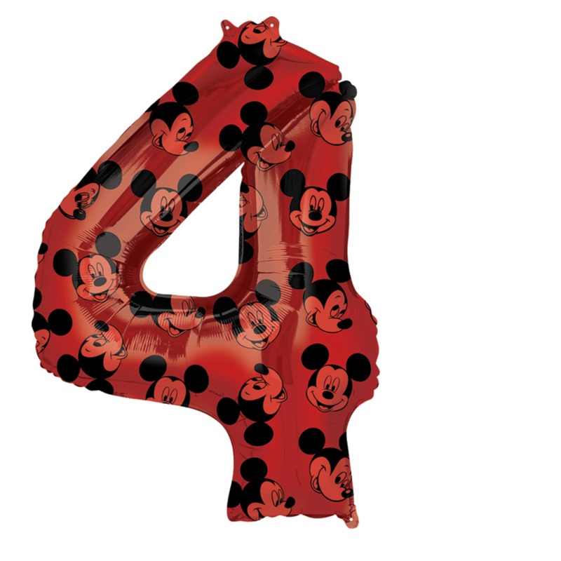MICKEY MOUSE NUMBER 4 BALLOON