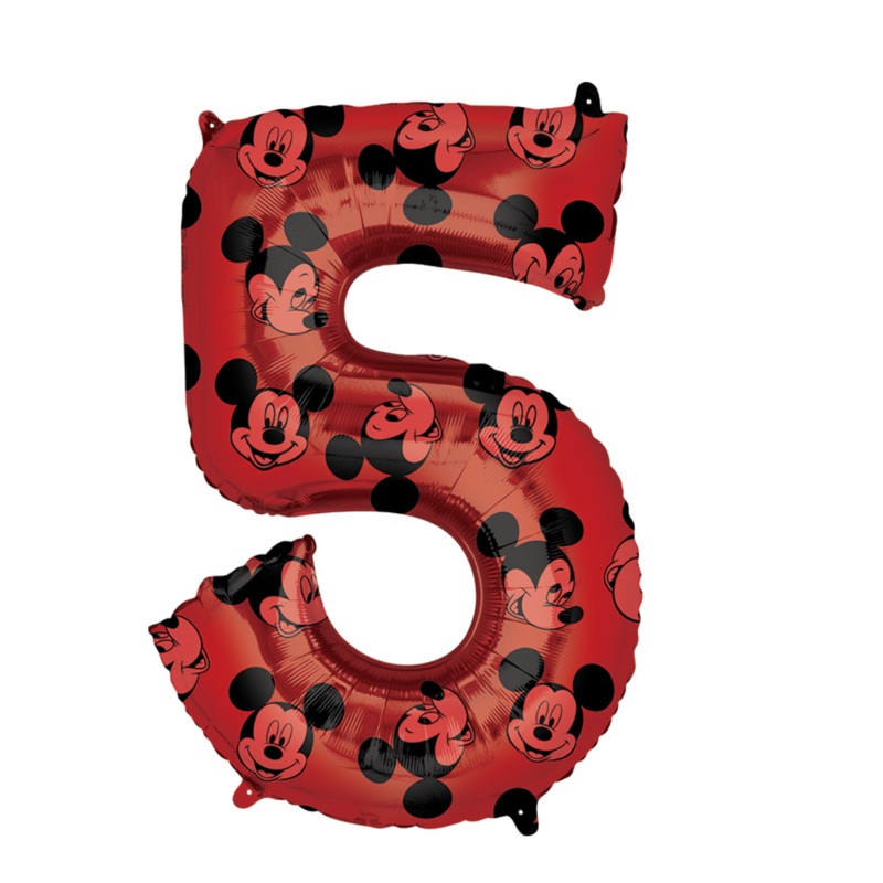 MICKEY MOUSE NUMBER 5 BALLOON