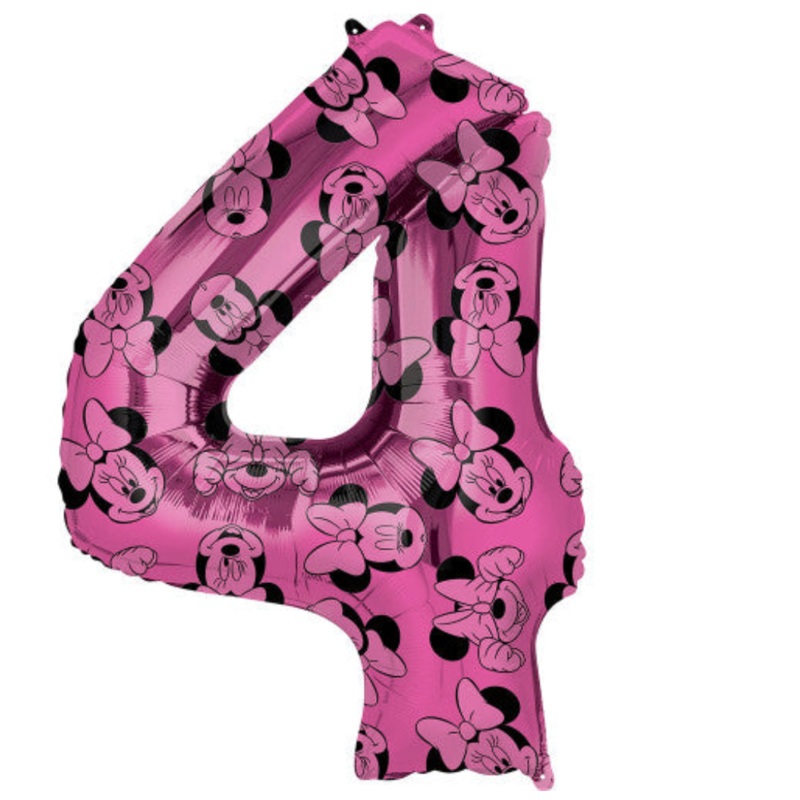 MINNIE MOUSE NUMBER 4 BALLOON