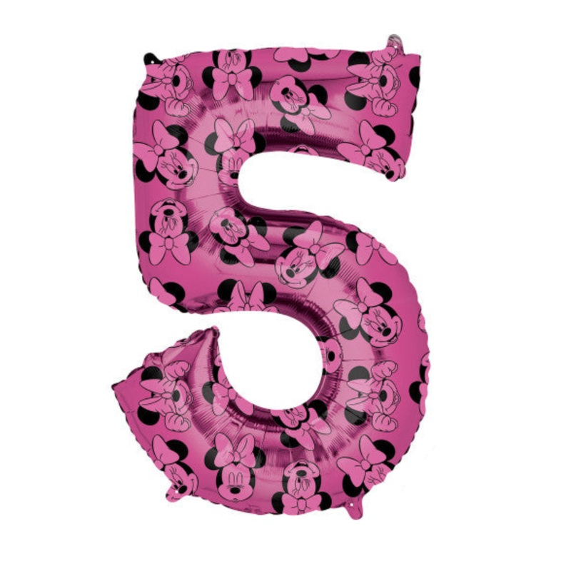 MINNIE MOUSE NUMBER 5 BALLOON