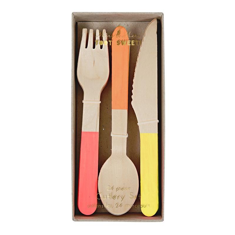 NEON WOODEN CUTLERY