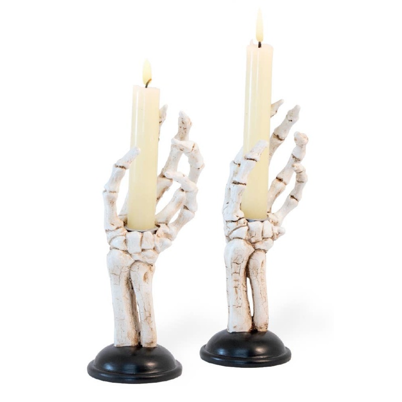 SKELETON HAND TAPER CANDLES