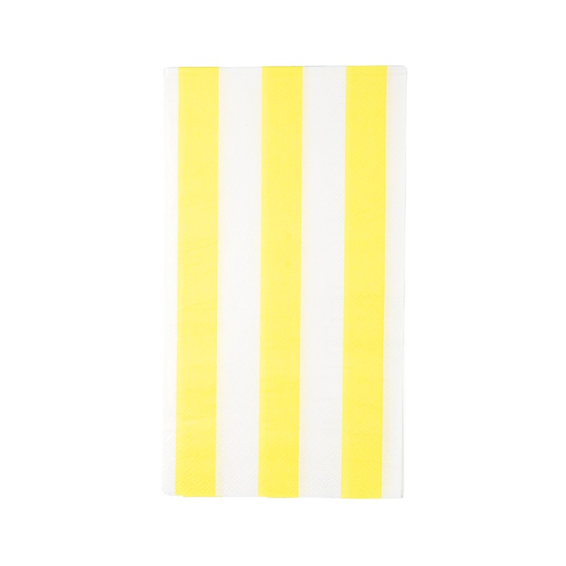 SOLEIL YELLOW SIGNATURE CABANA STRIPE GUEST TOWELS