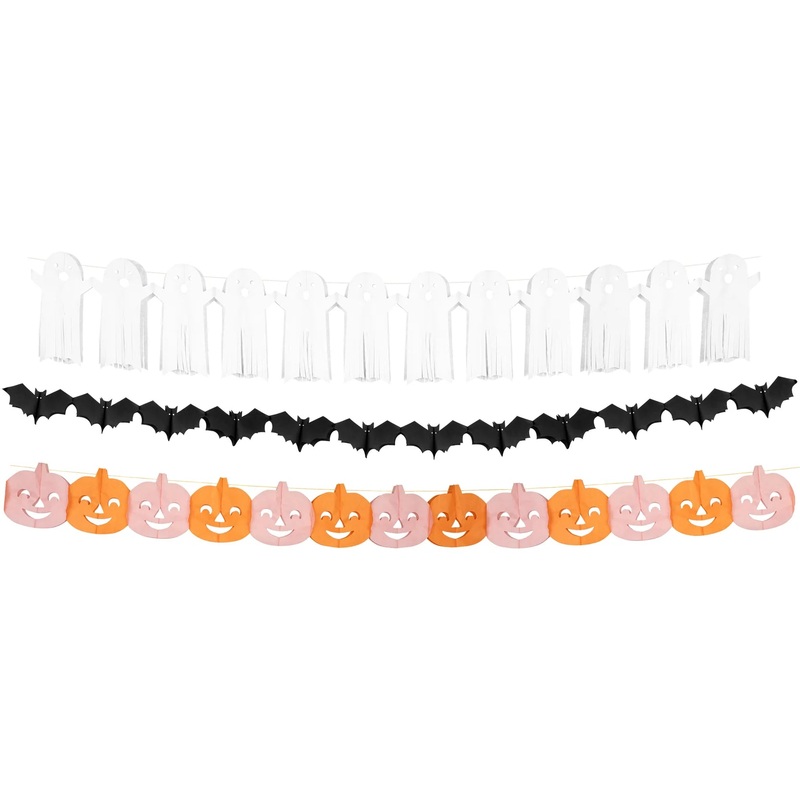 TISSUE PAPER HALLOWEEN GARLAND SET