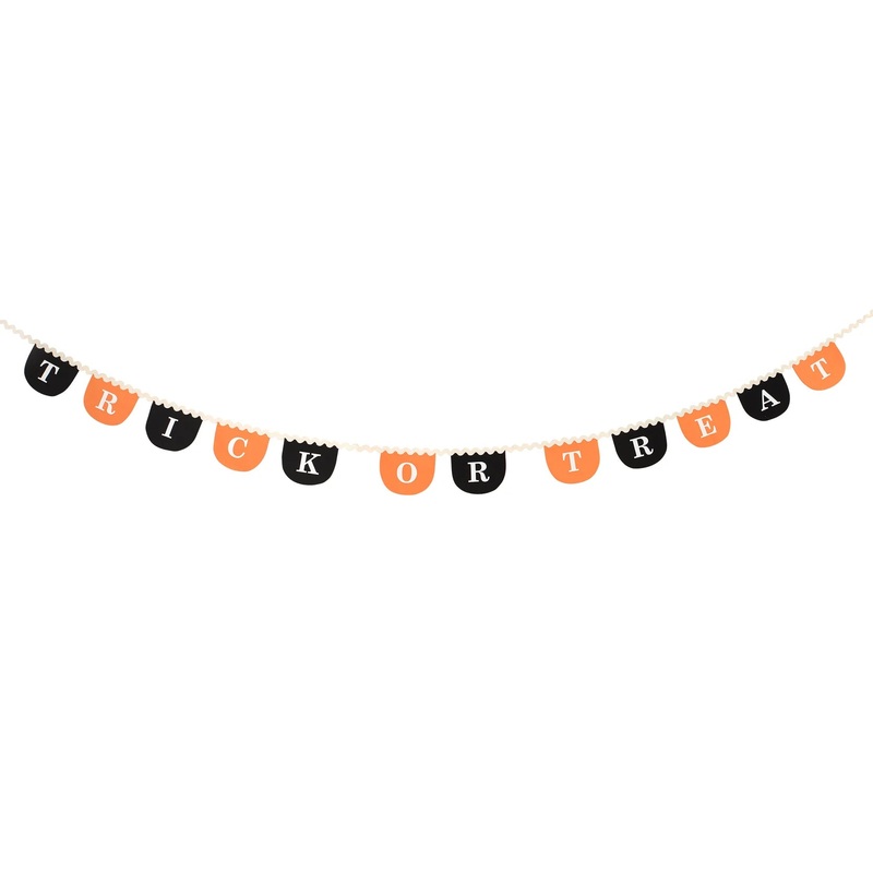 TRICK OR TREAT FABRIC GARLAND