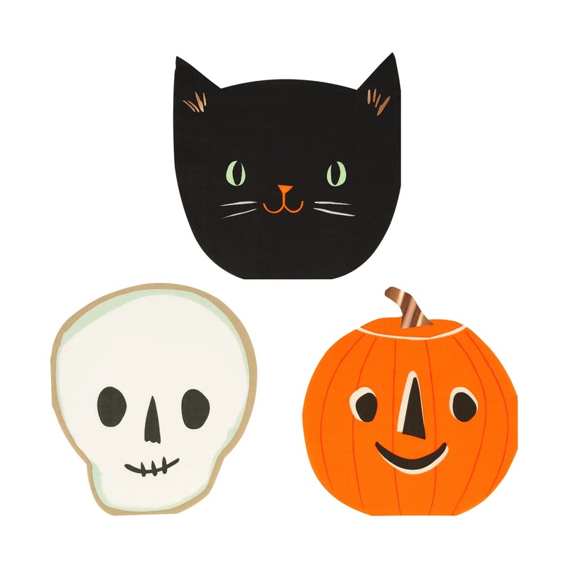 VINTAGE HALLOWEEN CHARACTER NAPKINS