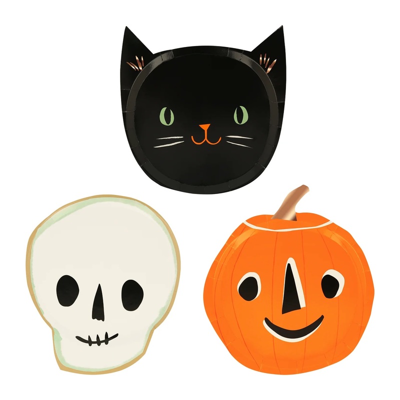 VINTAGE HALLOWEEN CHARACTER PLATES