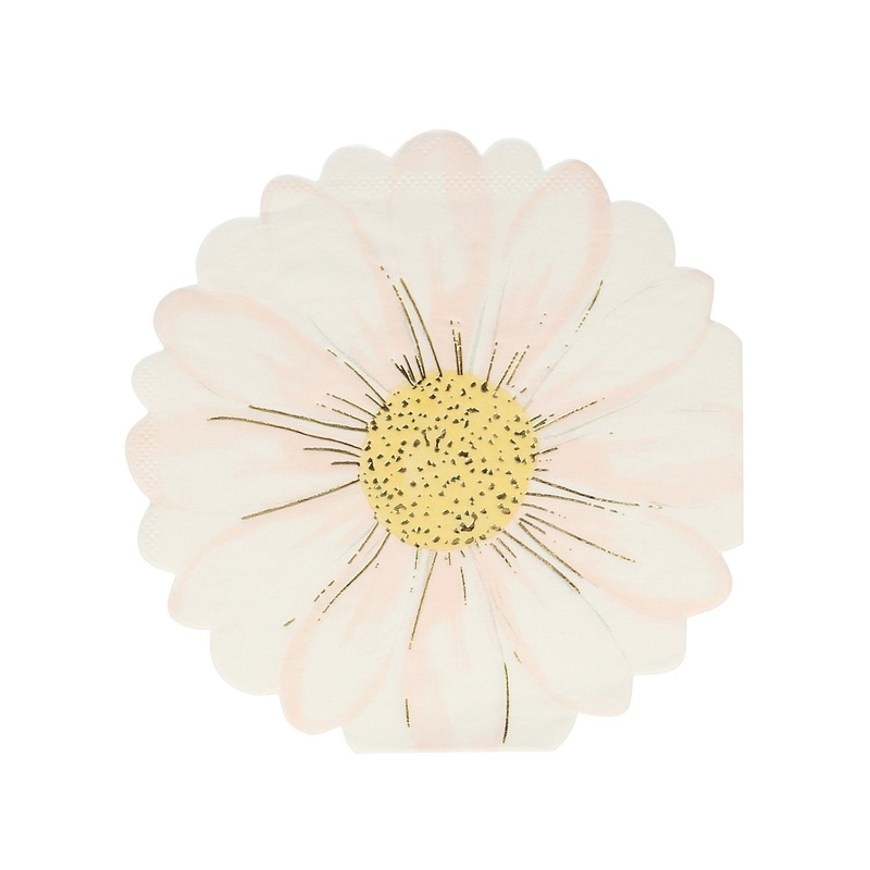 WILD DAISY FLOWER PARTY NAPKINS