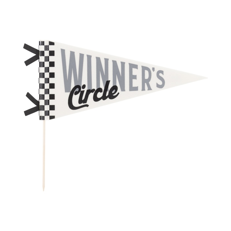 WINNER’S CIRCLE FELT PENNANT FLAG