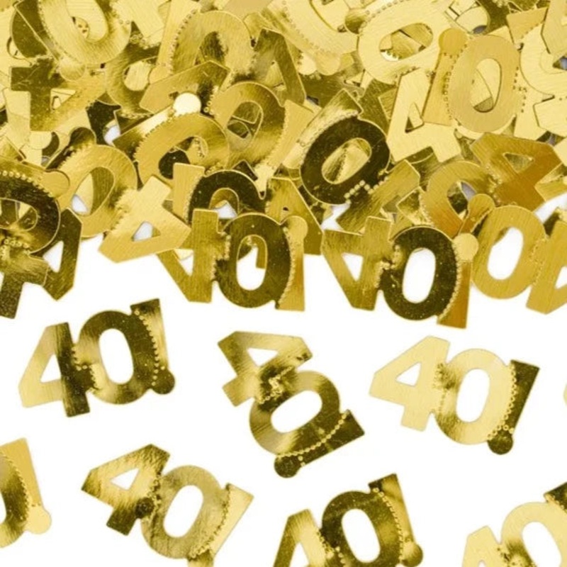 40! GOLD CONFETTI