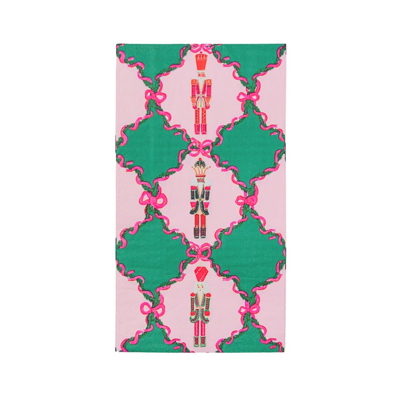 BONJOUR FTE X ONE & ONLY PAPER NUTCRACKER GUEST TOWELS