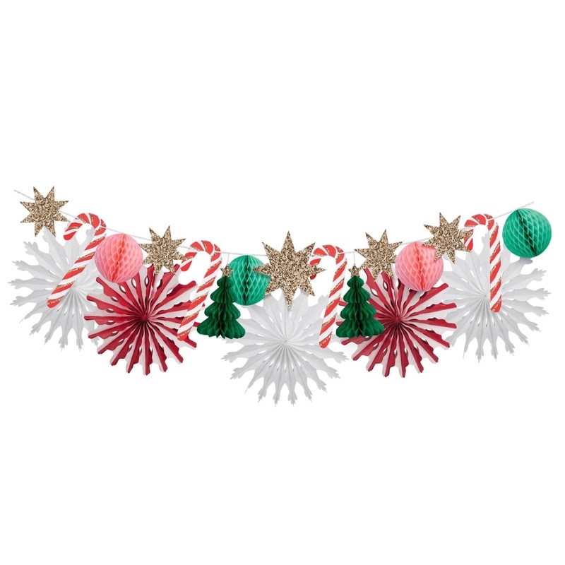 CHRISTMAS HONEYCOMB GARLAND