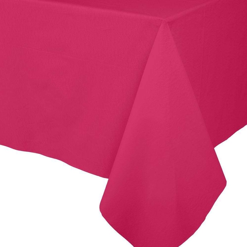 FUCHSIA LINEN LIKE TABLE COVER